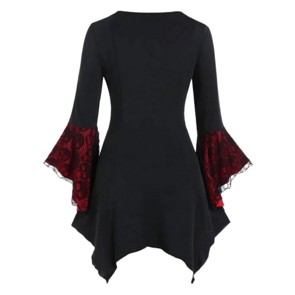 🔥Host pic🔥NWOT corset style skull print tunic - Picture 2 of 6